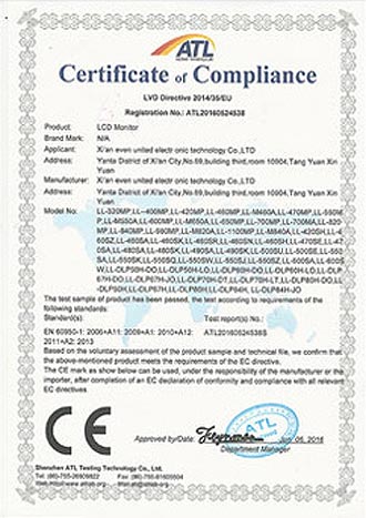 Our Certificate